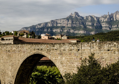 Castelbell. Crossing the bridge