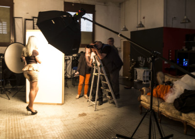 Modelling. The rear