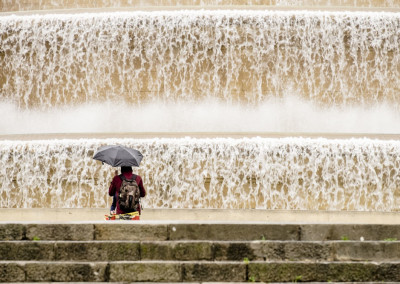 Montjuic. Water everywhere